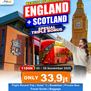 BEAUTY OF AUTUMN IN ENGLAND + SCOTLAND TRIPLE BONUS THE BEATLES STORY MUSEUM + THAMES RIVER CRUISE + ANFIELD STADIUM TOUR 20-30 Nov '25