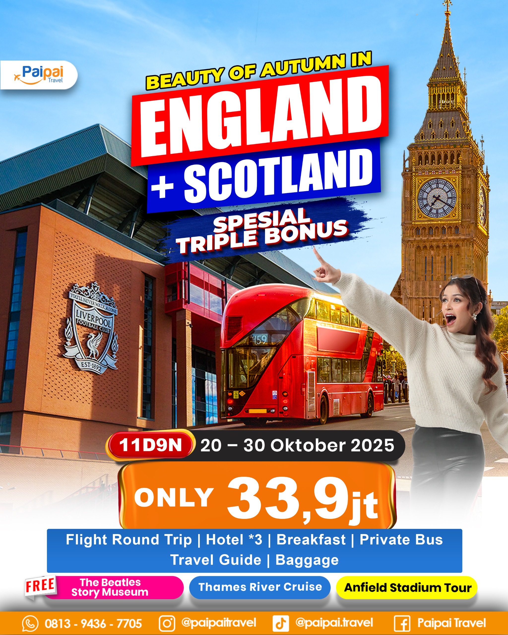 libur kenaikan kelas inggris england eropa skotlandia irlandia sepak bola london manchester united liverpool klub bola musim dingin salju winter ratu inggris elizabeth travel murah aman terpercaya juni anak sekolah awal tahun semangat baru semester baru lulus harry potter sihir ganteng musim gugur