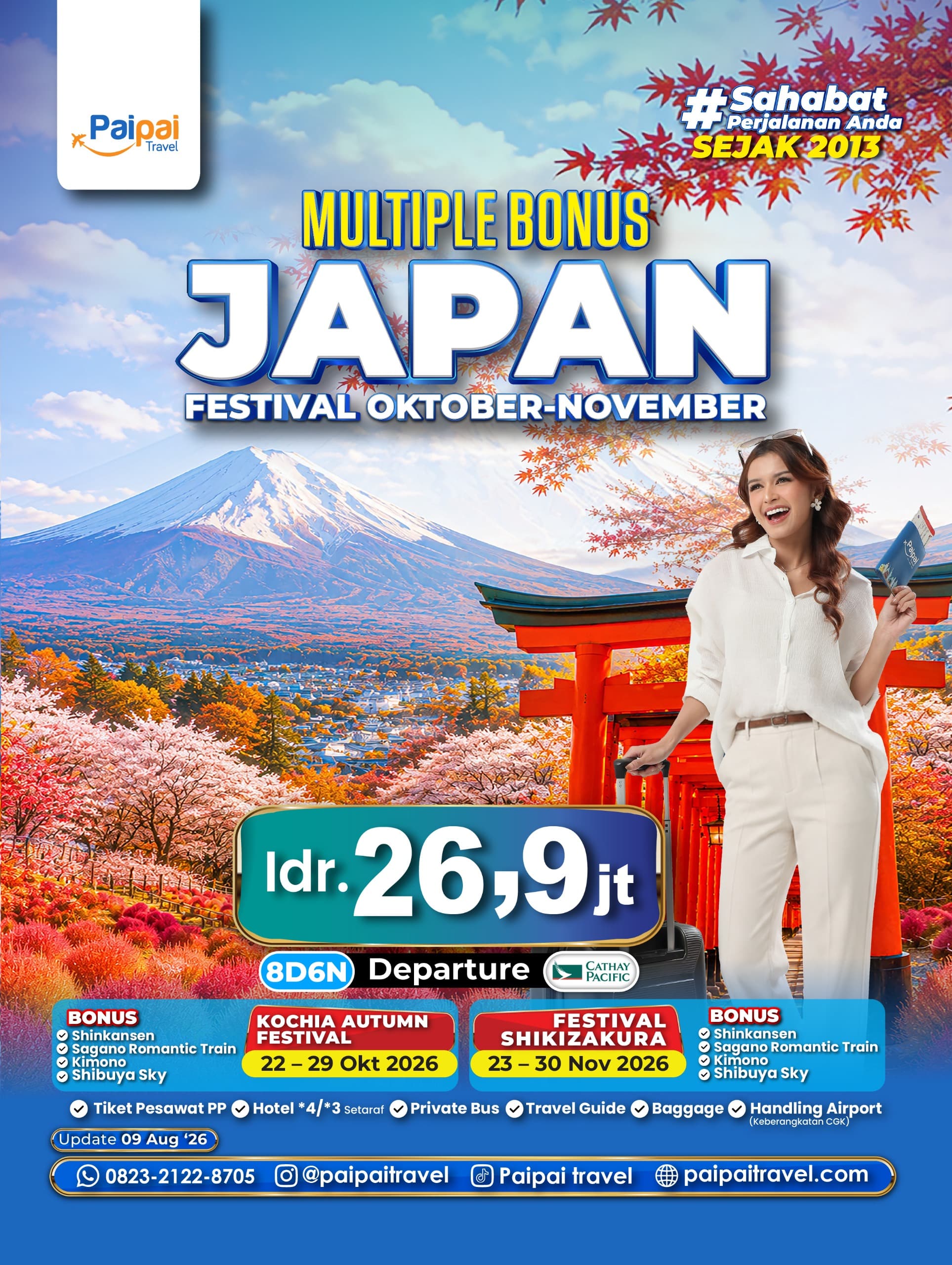 Paket Jepang Golden Route Kochia Oktober 2026